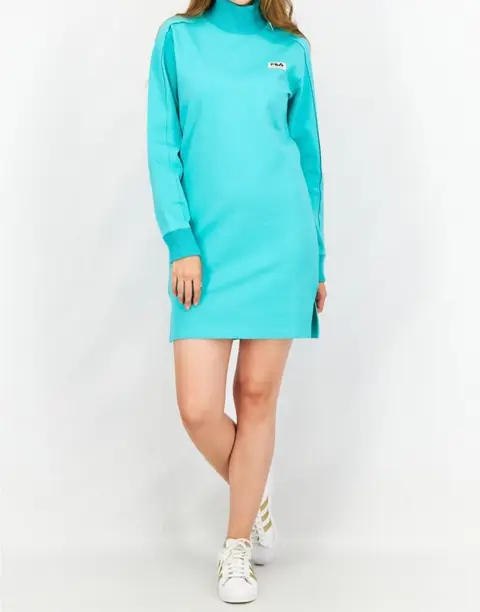 Sweatshirt Dress — Aqua